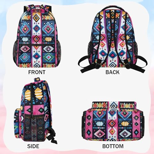 Kids Backpacks for Boys Girls - 16 Inch Western Aztec Schoolbag Lightweight Waterproof Book Bag for Preschool, Kindergarten, Elementary Back to School Children3