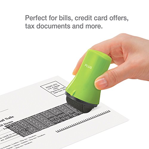 Image of Guard Your ID Wide Advanced Roller 2.0 Identity Theft Prevention Security Stamp Green