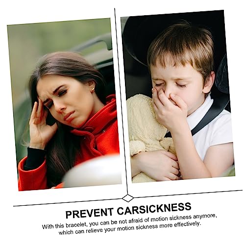 Gogogmee 4 Peças Anti Enjôo Bandas De Náusea De Movimento Ajustável Acupressão Banda De Mar Decoraçã
