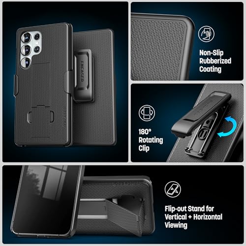 Encased DuraClip for Samsung Galaxy S26 Ultra Belt Clip Case with Phone Holster and Kickstand by ENCASED - Used condition - US$15.15