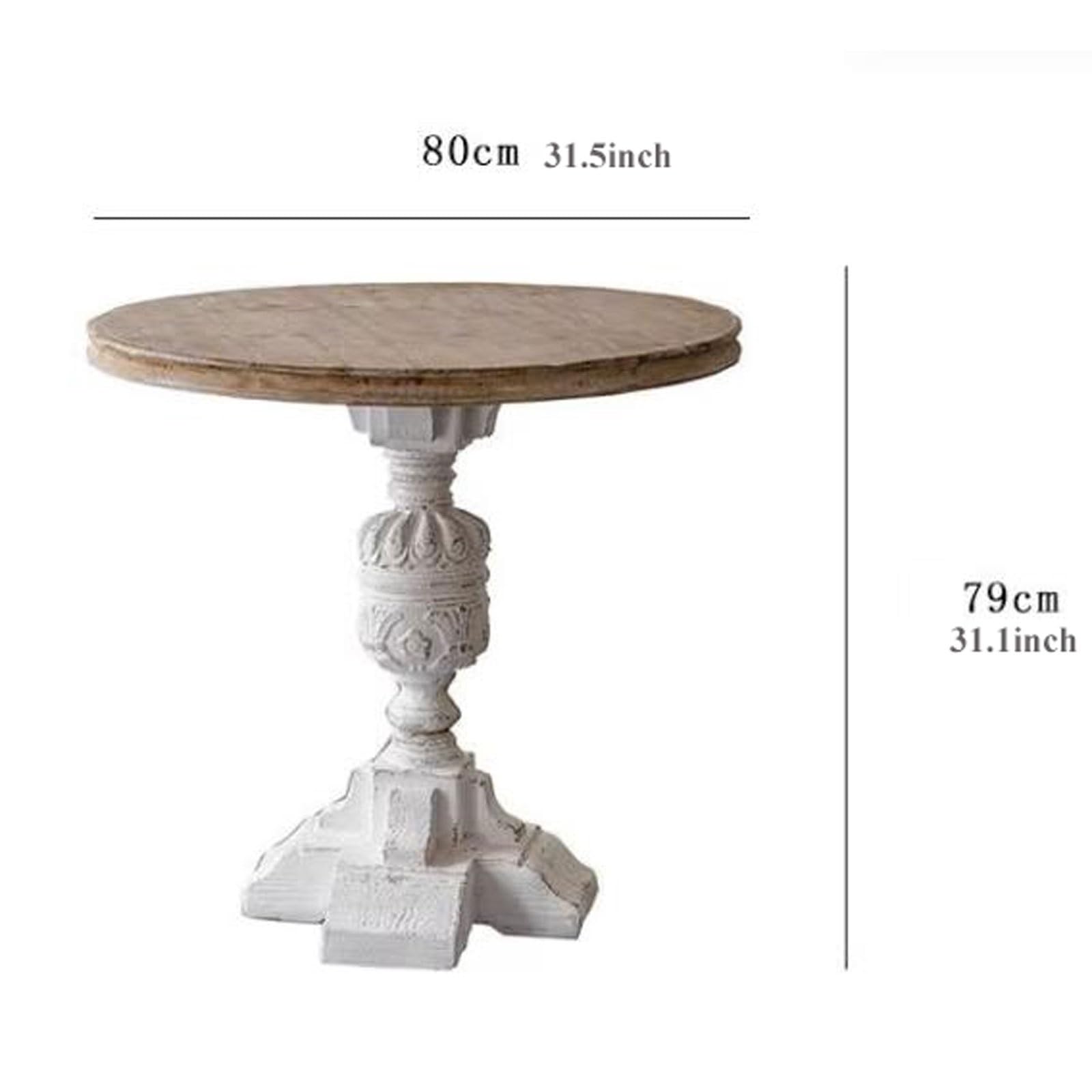 Sofa Round Shaped End Table, Small Side Tables for Living Room, Bedroom, Wedding,Farmhouse, Sofa Table Coffee Table for Small Spaces, Couch Table Meeting Room Table Snack Table Bed Side Table, Rustic