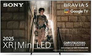 Sony BRAVIA 5 XR Mini-LED 55 Zoll Fernseher (K55XR52), AI XR-Prozessor, akustisches Multi-Audio, Dolby Vision/Atmos, IMAX Enhanced, Google TV (2025), Google Cast, Apple AirPlay 2, Game Menu, Smart TV