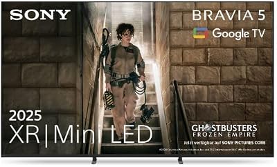 Sony BRAVIA 5 XR Mini-LED 55 Zoll Fernseher (K55XR52), AI XR-Prozessor, akustisches Multi-Audio, Dolby Vision/Atmos, IMAX Enhanced, Google TV (2025), Google Cast, Apple AirPlay 2, Game Menu, Smart TV