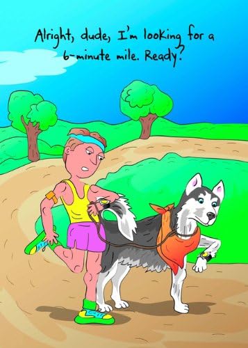 Running Pace : Funny Birthday card