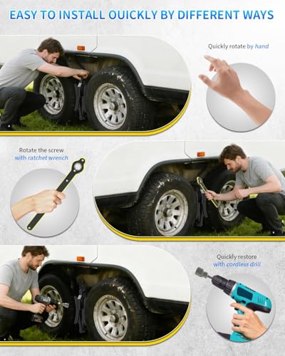 BEBOBLY X-Shaped RV Wheel Stabilizer