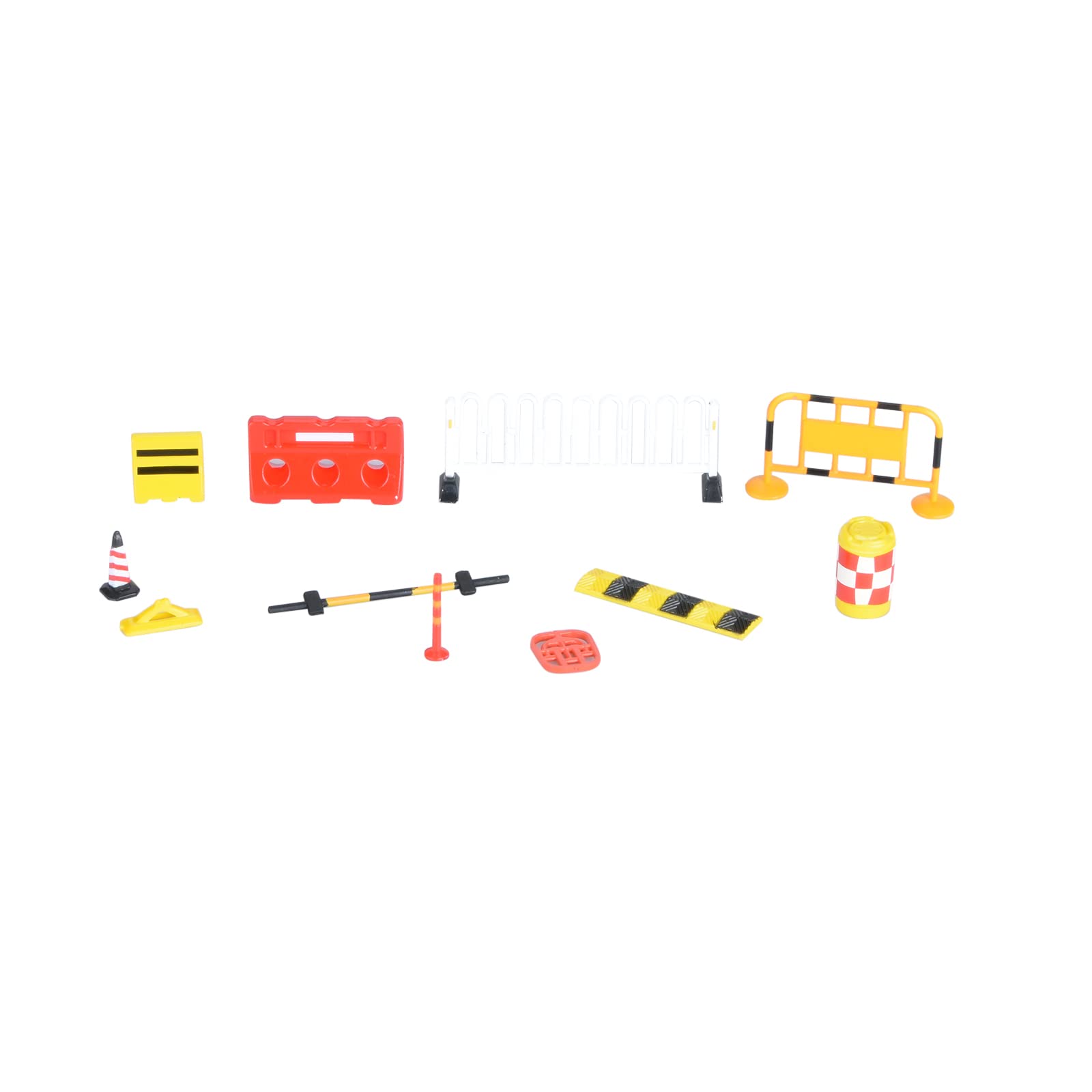 Lot De 44 Mini Panneaux De Signalisation – Kit Chantier Et Ville, Feux, Cônes, Clôtures – Jouet Éducatif Enfant