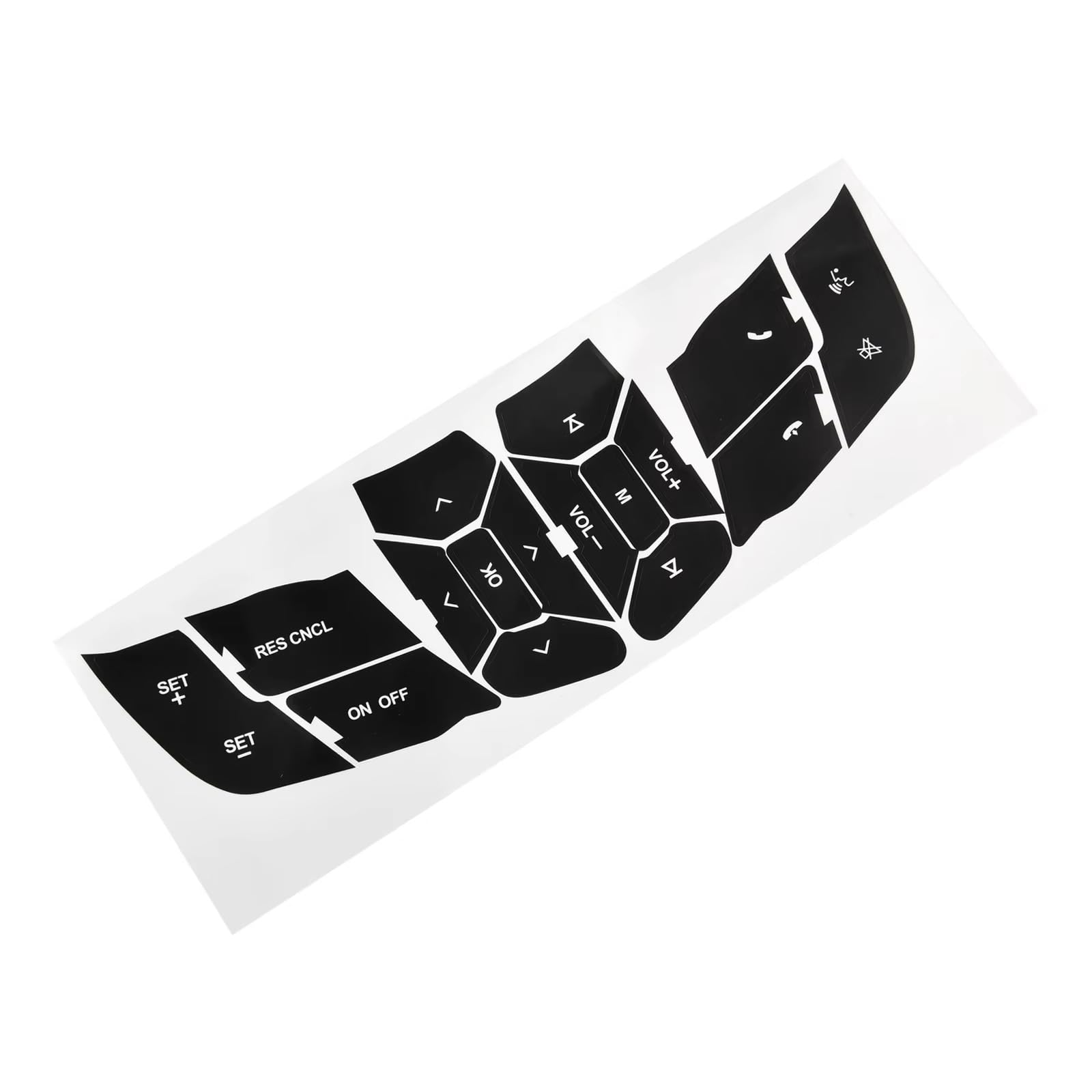 Auto Interior Trim Compatible with for Mustang 2015 2016 2017 2018 1pcs Car Gen Steering Wheel Button Repair Decals Stickers Automotive Interior