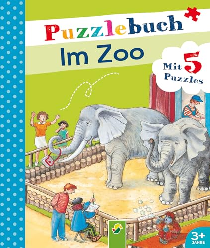 Puzzlebuch Im Zoo: Mit 5 Puzzles