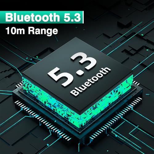 E GATE E33 Gaming Earbuds with 48 Hrs Playtime, Quad Mic ENC,Touch Control, Low Latency, BT v5.3 Bluetooth Ear Buds with Voice Assistant, 10mm Bass Dynamic Driver, Water Resitant Wireless Earphones - Image 6