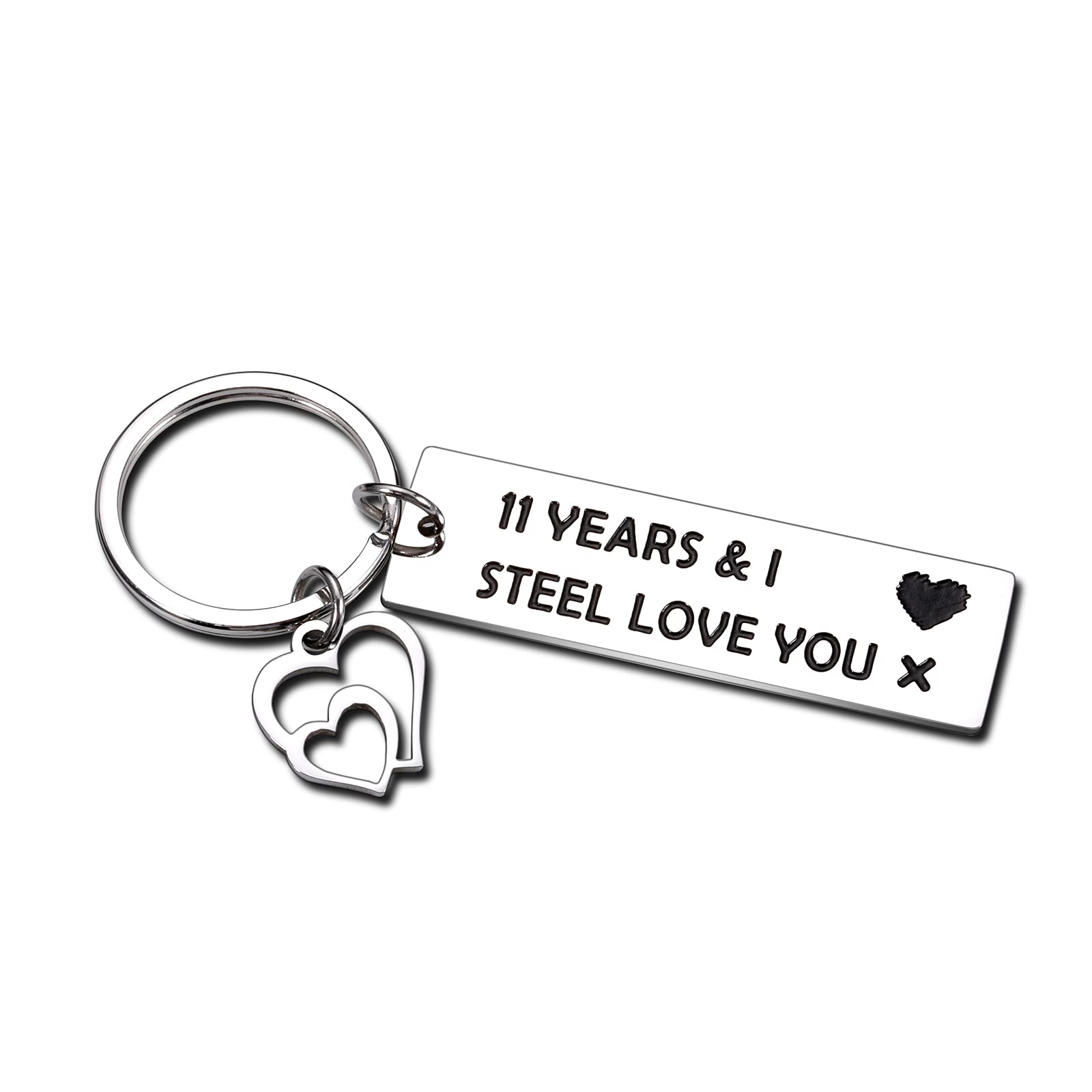 11 Year Anniversary Keychain Christmas Stocking Stuffer Gifts 11th