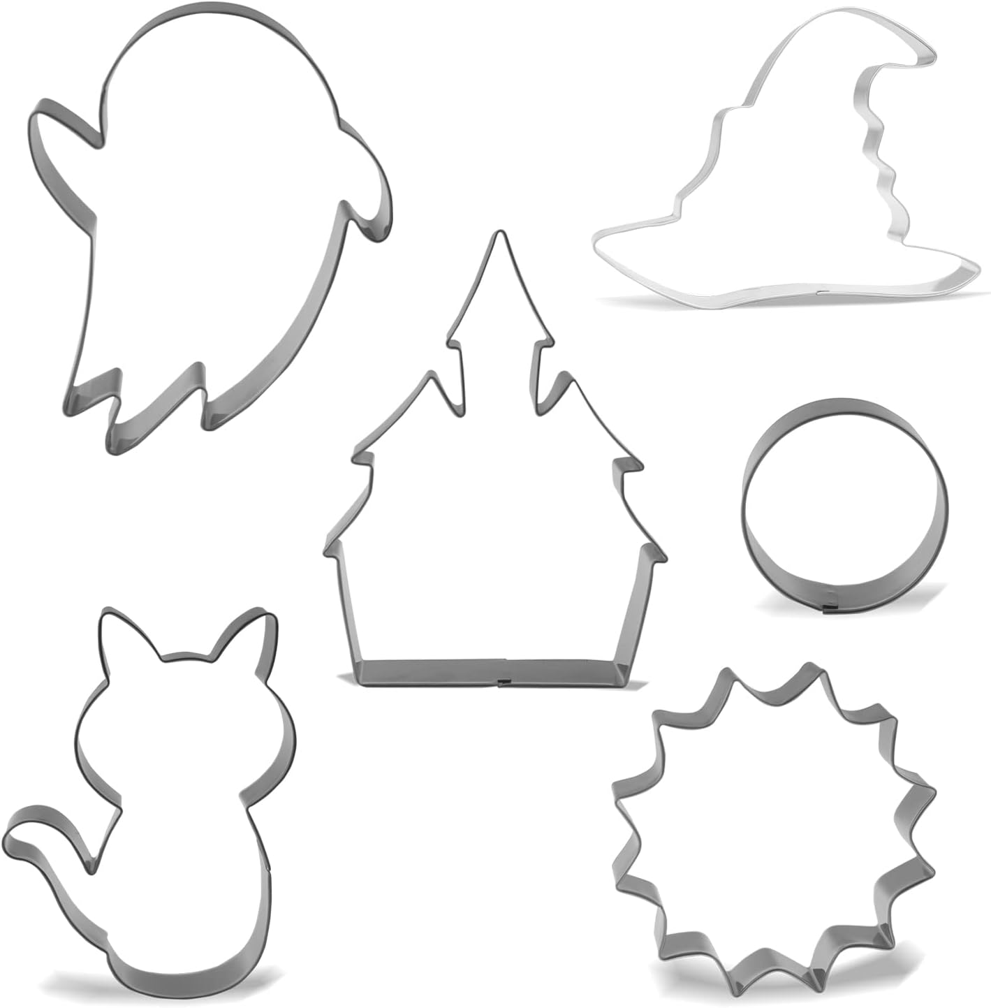 Large Halloween Cookie Cutter Set 7 Piece Stainless