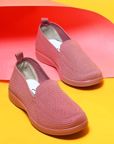 Image of URJO Womens Knit-29 Women's Lightweight Walking Shoes Super Casual Running for Everyday Wear Shoe for Women by Welcome Walking Shoe