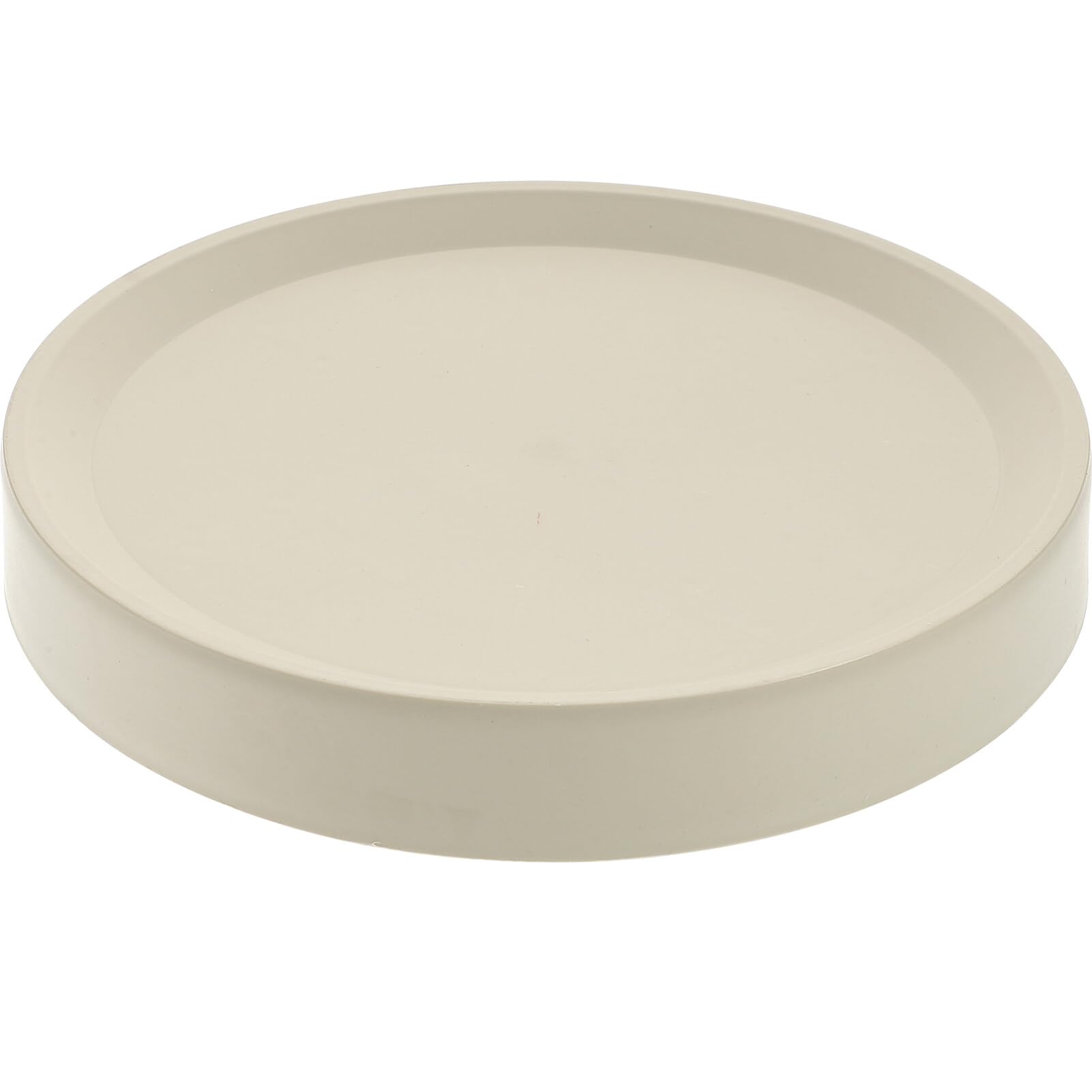 Operitacx Round Plant Tray with Hidden Wheels, Rolling Plant Stand with Wheels, Heavy Duty Plant Cadd Tray with Wheels, Pot Base for Plants Outdoor Indoor, Plant Saucer 10 Inches, Light Grey