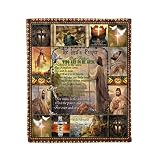 Dragontee Jesus Christ The Lord's Prayer Christian Religious Faith Blanket Scripture Inspirational G