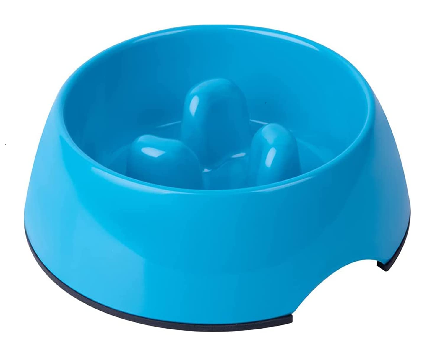 SuperDesign SUPER DESIGN Gobble-Stop Slow Feeder Dog Bowl Slow Eating Anti-Gulp BPA Free Melamine Bowl Fun Interactive Pet Bowl for Dogs Cats Puppies