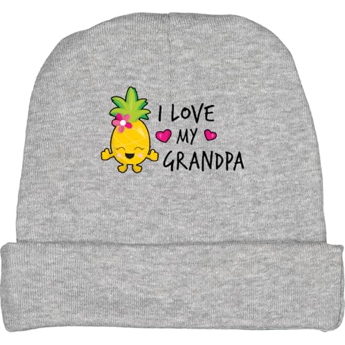 inktastic I Love My Grandpa with Pineapple Baby Beanie Hat