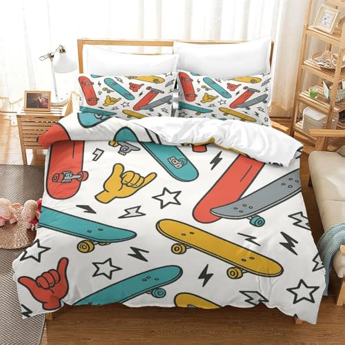 Housse de couette microfibre hypoallergique ultra douce effet 3D ours