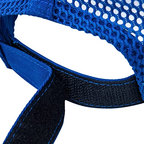 Feicui Boy Mesh Trucker Hat Breathable Kids Baseball Cap Adjustable Outdoor Toddler Boys Summer Sun Hat (6 3/8-6 7/8, Royal Blue) #TOP5