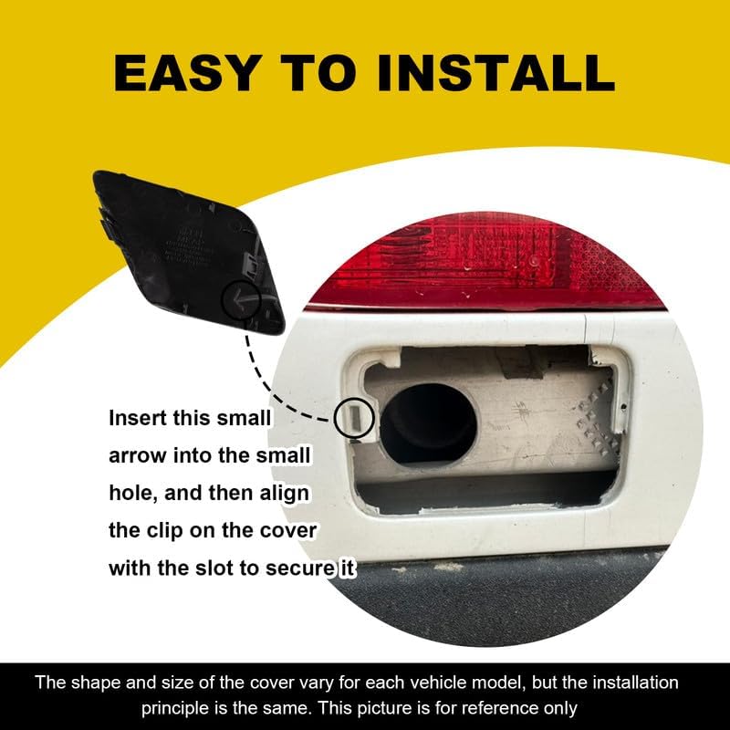 Car Front Bumper Tow Hook Cover Compatible with Toyota Prius 2016 2017 2018 Trailer Cover Cap 52128-47070 52127-47907 Small Lid Towing Eye Cap Silver