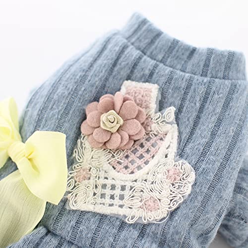 Ropa para perro con abrigo de algodón grueso acolchado S 7