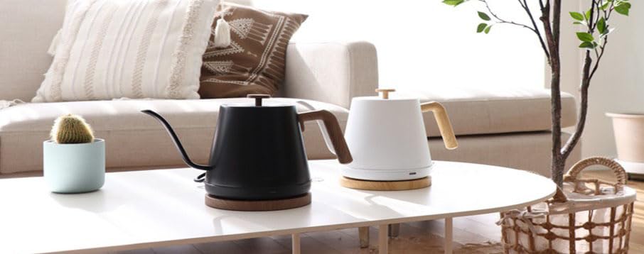 Tetera Eléctrica Moderna con Pico Largo de Acero Inoxidable 0.8L miniatura 7