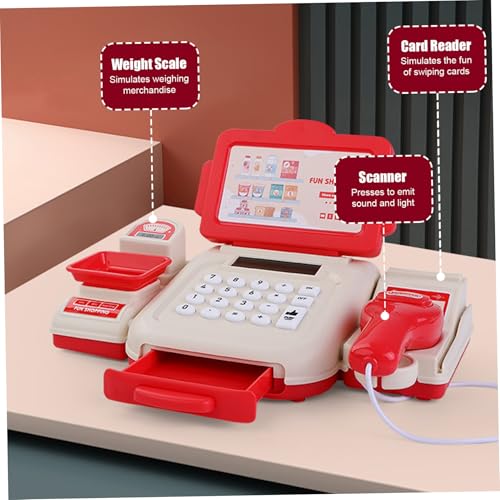Caja registradora para niños ideal para juegos de rol y supermercado en casa 6