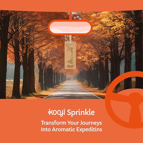 Image of KOOJI Sprinkle - Car & Home Perfumes - Maple Grove 30 ML | Premium Freshener - Maple Syrup, Vanilla, Cedarwood & Cinnamon Blend | Natural & Vegan Ingredients | Long-Lasting Aroma - Up to 60 Days