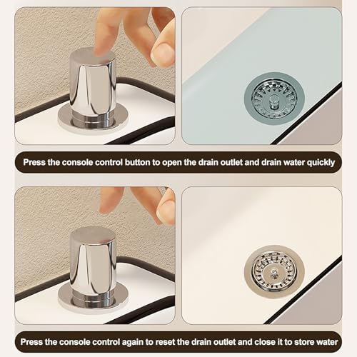 Tina de cerámica para baño de pies color negro miniatura 5