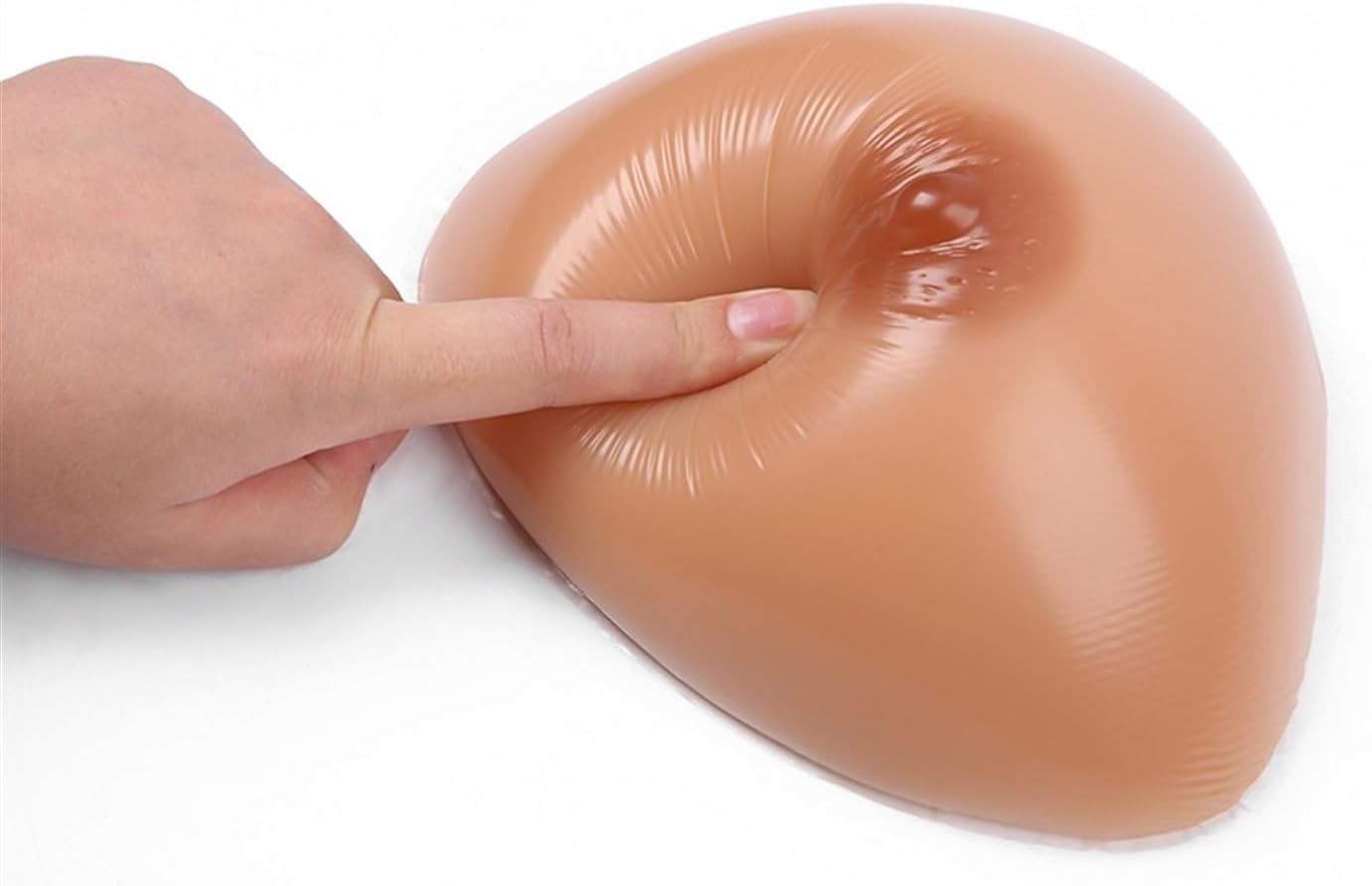 Silicone Bra Pads Breast Enhancer Chest Pads Gathering Removable Fake Boobs Suitable for Mastectomy Bikini Dresses Wedding,Brown-FF