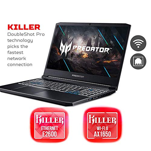 Image of Acer Predator Helios 300 Intel Core i7 10th Gen 15.6 inches Gaming Laptop 16 GB /1 TB HDD /256 GB SSD /Windows 10 Home /8 GB NVIDIA GeForce RTX 2070 Graphics /FHD 240Hz (Abyssal Black, 2.5 kg) PH315-53