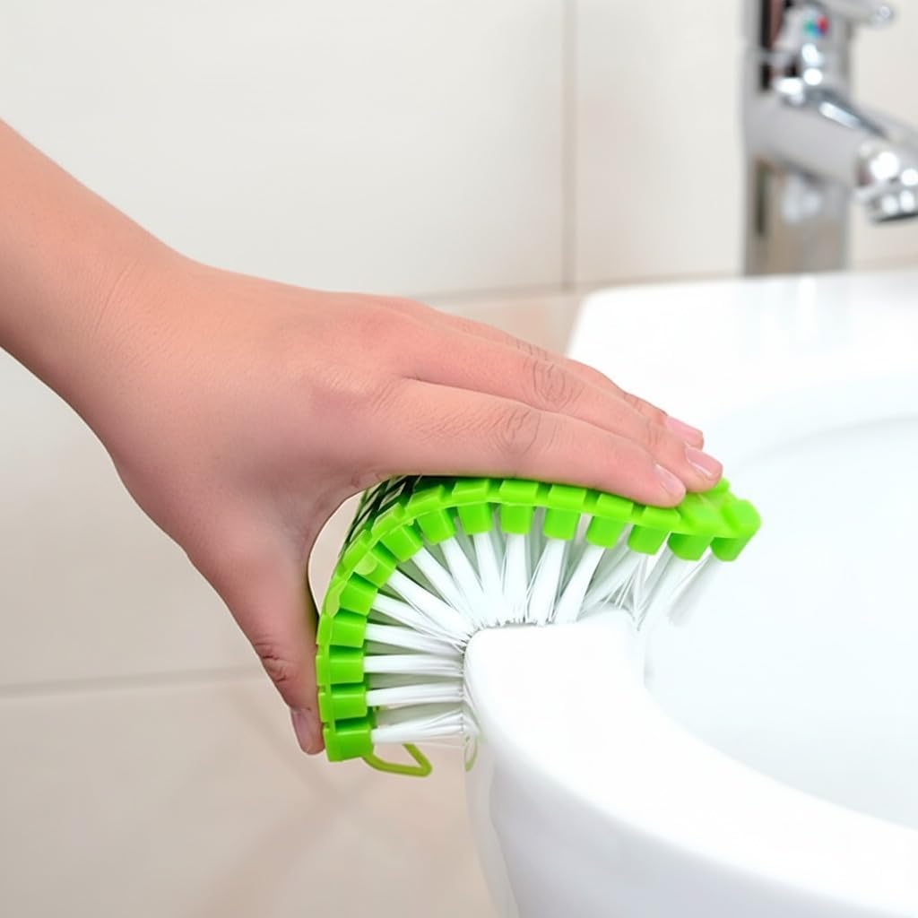 Flexible Cleaning Brush, Multipurpose Bendable Scrub Brush for Bathroom, Kitchen, Tiles, Sink and Hard-to-Reach Corners-image-14