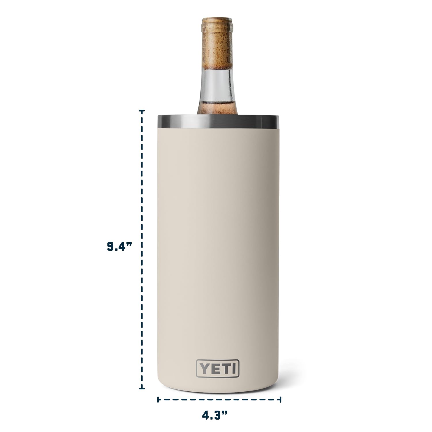 YETI Rambler Weinkühler, passend für die meisten Weinflaschen, Cape Taupe