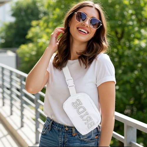 Sac banane en nylon perles cadeau de mariage idéal pour lune de miel et fiançailles