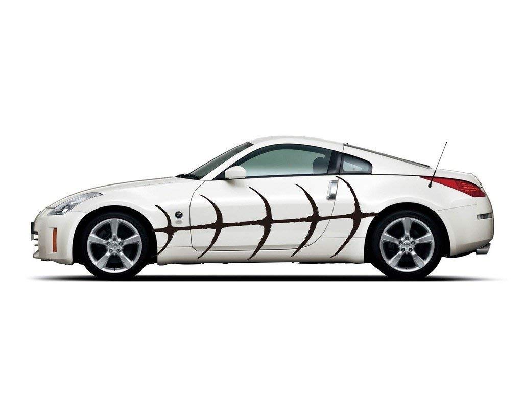 Strisce laterali Sport Tuning Decorazione astratta Logo ca. 180 cm B100 sinistra destra Set adesivo da parete adesivo da parete