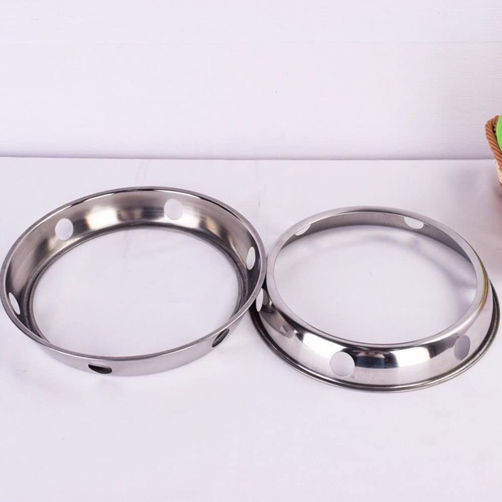 Anelli Per Wok In Acciaio - Confezione Da 2, Universali Per Wok Da 19,8 E 22,9 Cm, Stabili E Sicuri - Foto 8