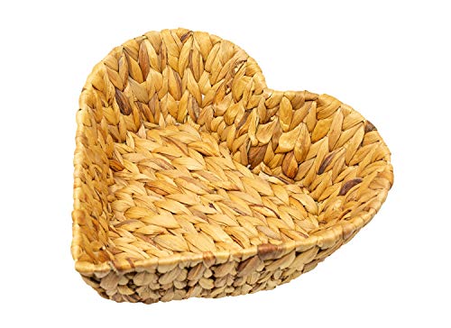 Cuenco de jacinto de agua en forma de corazón, natural, como frut...