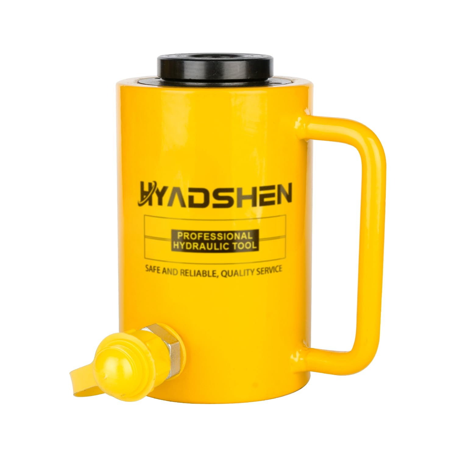 HYADSHEN 30T 4” Stroke Hydraulic Hollow Cylinder Jack Porta Power Ram Jack Hydraulic Lifting Cylinder Industrial Hollow Hydraulic Cylinder for Machinery and Shipbuilding