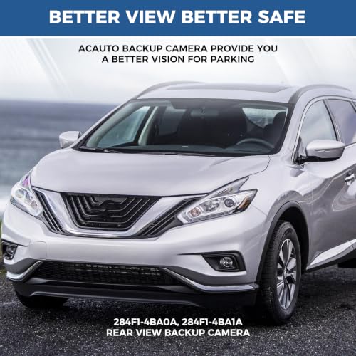 Image of Front View Camera OE: 284F1-4BA0A 284F1-4BA1A, Compatible with 2014-2016 Nissan Rogue 2.5L L4 Murano 2015-2019 3.5L V6