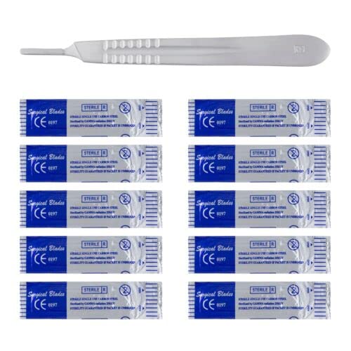 See full amazon price history chart for Forgesy HANDLE No.3 Surgical Cutting TOOL Card Arts Stainless Steel, with 10pcs Premium Blades no. 10 Forgesy HANDLE No.3 Surgical Cutting TOOL Card Arts Stainless Steel, with 10pcs Premium Blades no. 10 (B0B62XSNHH) Amazon Price History, Amazon Price Tracker