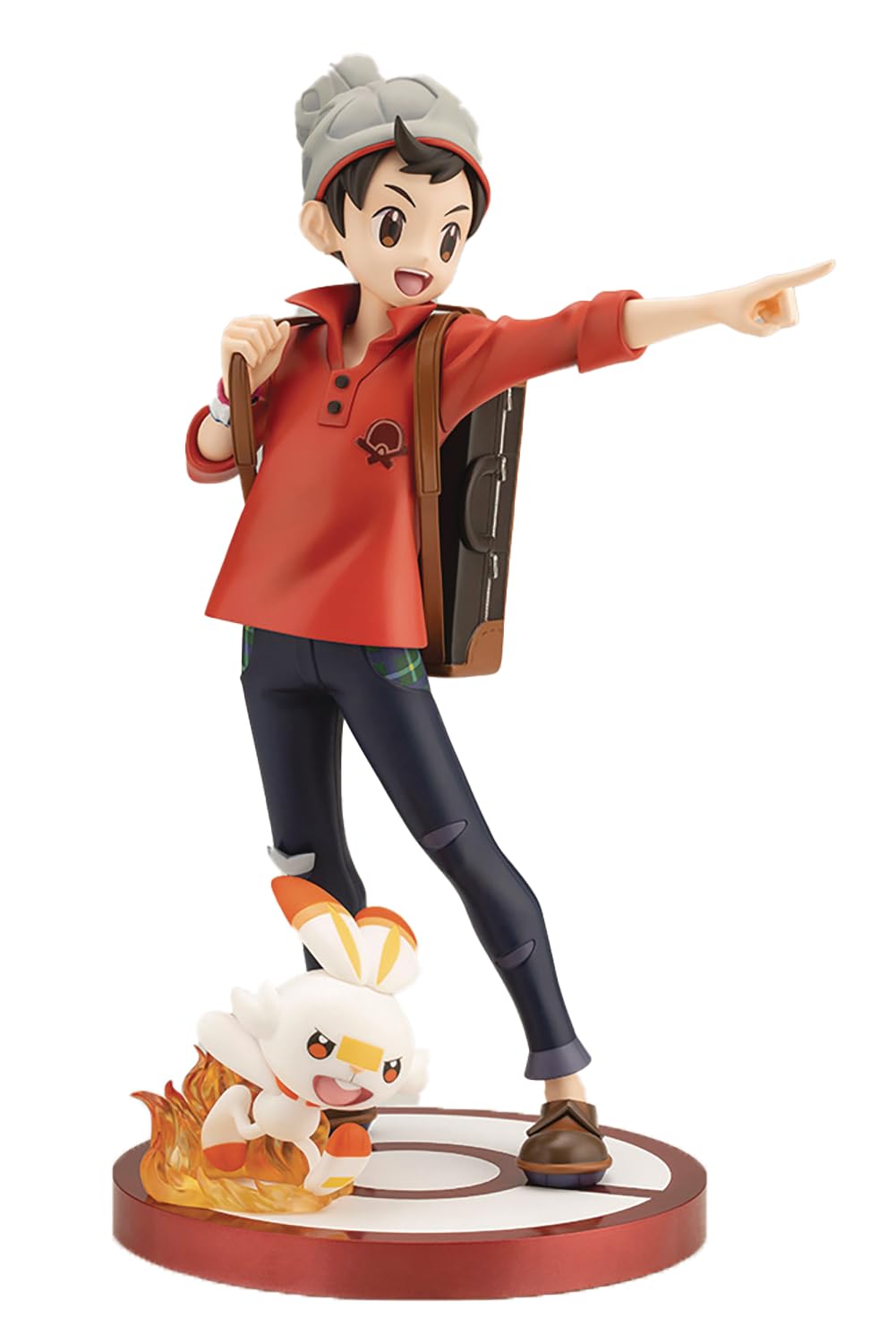Pokémon: Victor with Scorbunny ARTFX J Statue : Amazon.sg: Toys