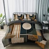 Funda Nórdica Transpirable Estampado de Moderno Misterioso Runas Vikingas 3D, Negro Juego de Ropa de Cama Microfibra Funda Edredon 135 x 200 cm con Funda de 2 Almohada para Niños y Adultos