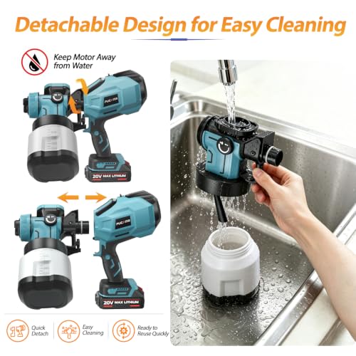 1200W Cordless Paint Sprayer Kit