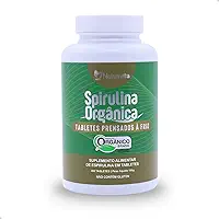 Spirulina Orgânica 300 Tabletes. Certificada SisOrg IBD 100% Pura Prensada à Frio