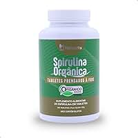 Spirulina Orgânica 300 Tabletes. Certificada SisOrg IBD 100% Pura Prensada à Frio
