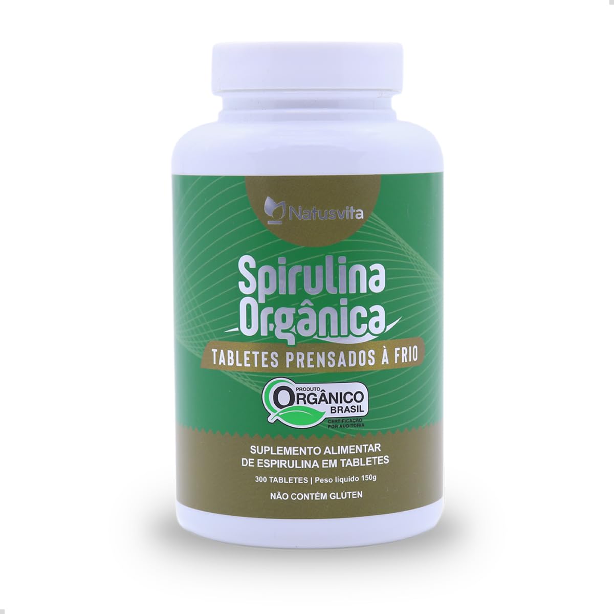 Spirulina Orgânica Kit 3 und. 900 tabletes. Certificada SisOrg IBD 100% Pura Prensada à Frio. Vegana. Sem Cheiro. Não GMO. Sem Glúten em promoção! Veja a oferta e mais achadinhos de Vitaminas & Suplementos 5 Hoje é o melhor dia para comprar Spirulina Orgânica Kit 3 und. 900 tabletes. Certificada SisOrg IBD 100% Pura Prensada à Frio. Vegana. Sem Cheiro. Não GMO. Sem Glúten com aquele preço maroto! Promoção! Aproveite a oferta! 5