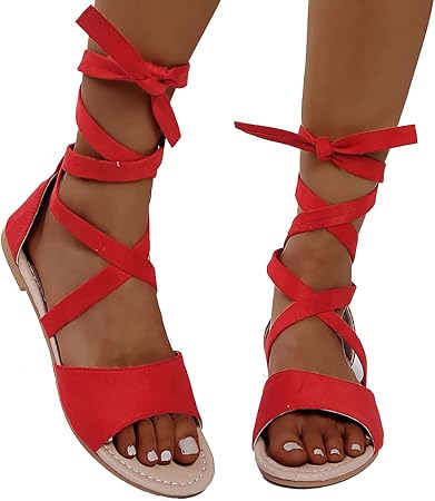 FASZFSAF 2021 Nuove Scarpe Donna Sandali, Pantofole Aperte, Scarpe Spiaggia  Boemia, Scarpe Romane Casual, Sandali Leggeri Confortevoli,Rosso,35 :  Amazon.it: Scarpe e borse