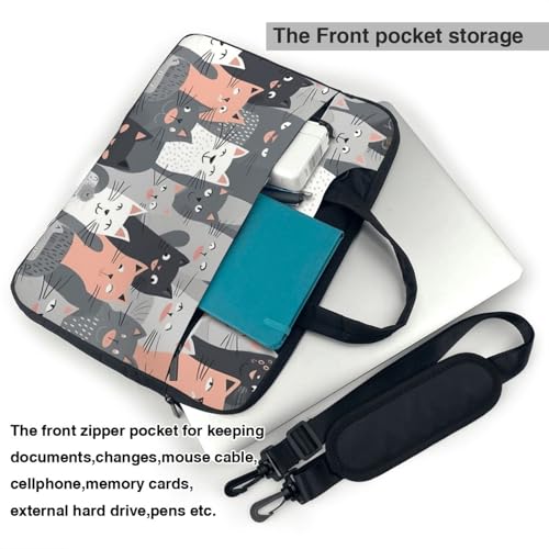 Cute Cat Pattern Laptop Bag para portátiles 14 pulgadas miniatura 5