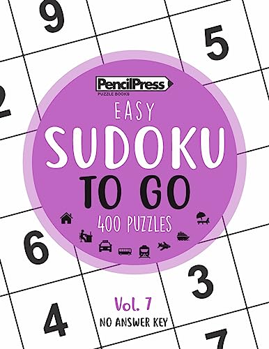 SUDOKU TO GO (400 Puzzles, easy): Sudoku Puzzle Books for adults