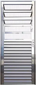 Porta basculante 210x80 Prata moderna
