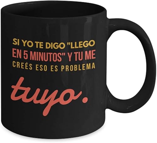 Miniatura 6 de Taza de Café Llego Vaso, taza de téa divertidas, tazas personalizadas, taza de café inspiradoras, taza con mensajes positivos.